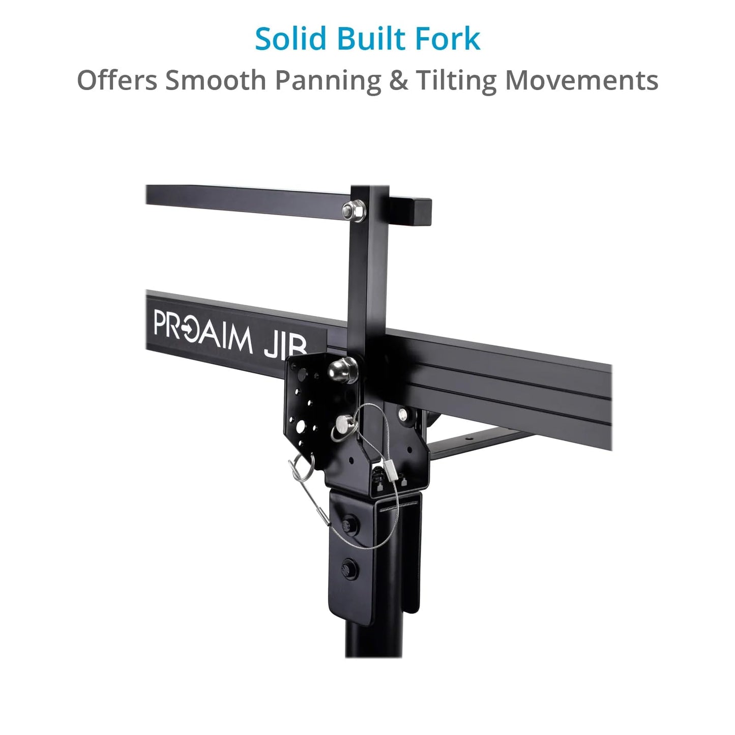 PROAIM 9ft Camera Crane Jib Arm for 3-axis Gimbals, Pan-Tilt & Fluid Head. for Tripod w/ 33mm Pipe/Mast. for DSLR Video Cameras up to 8kg /17.6lb (P-9)