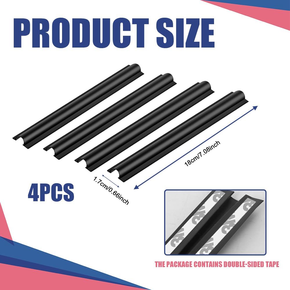 RGOAANC 4PCS Car Wire Sleeve, Car Concealed Wire Sleeve, Self-Adhesive Tubing Cable Hidden Protector, Car Accessories