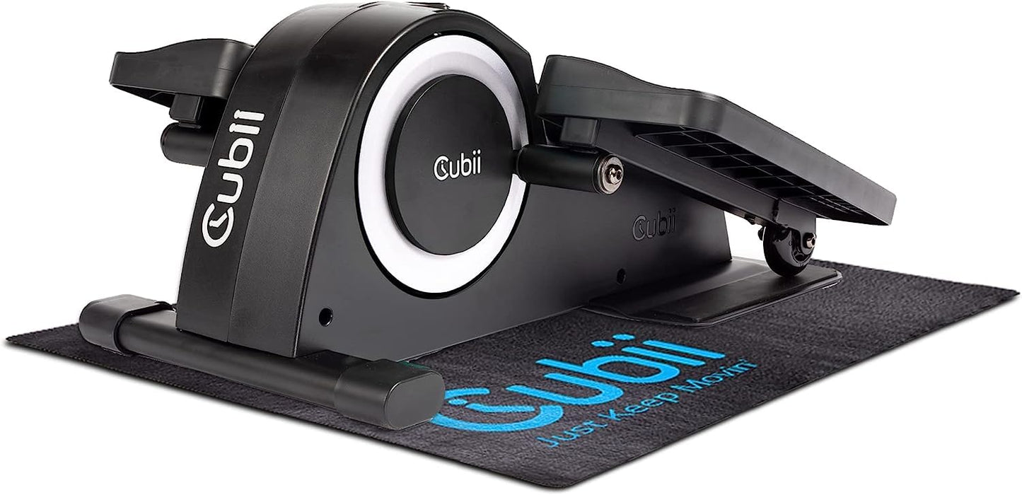 Cubii Non-Slip Workout Mat for Under Desk Ellipticals, Floor Protection Exercise Surface for Bike, Fitness Equipment & Indoor Cycling, Home Gym Use, 24" x 18"