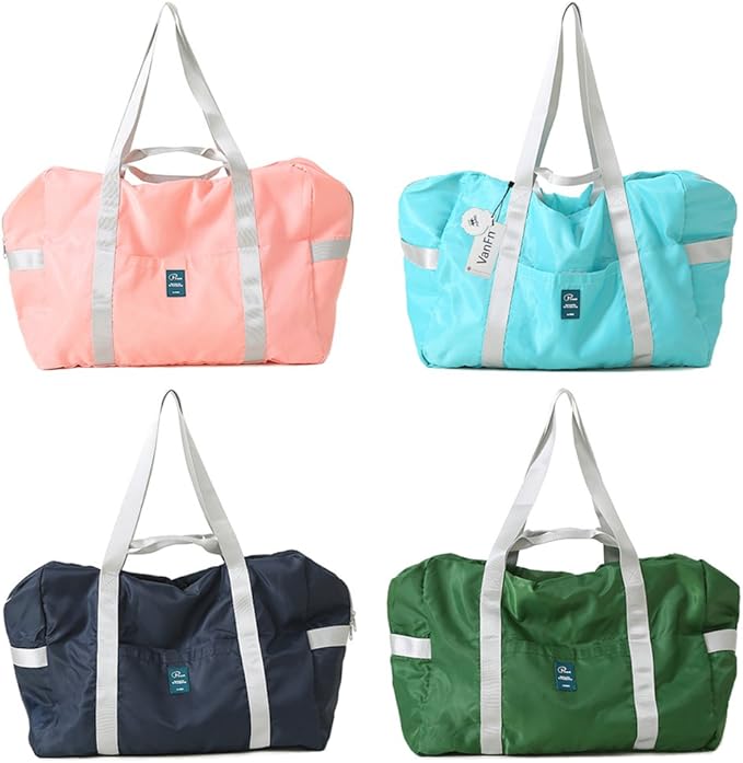 VanFn Foldable Travel Duffel Bag, Sports Duffels Gym Bag, Rainproof Nylon Totes, Sports Shoulder Handbag, Lightweight Duffle Bags For Women & Men, Outdoor Weekend Bag, P.Travel Series