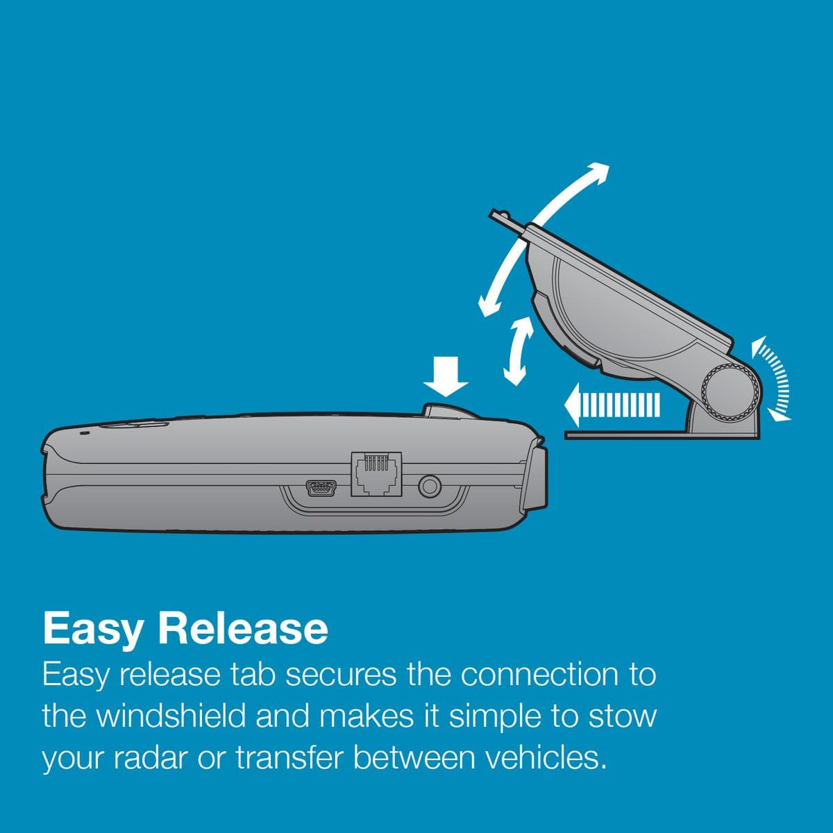 Escort 360 (0020058-1) Original StickyCup Silicone Suction Windshield Mount for MAX and More Compatible Radar Detectors