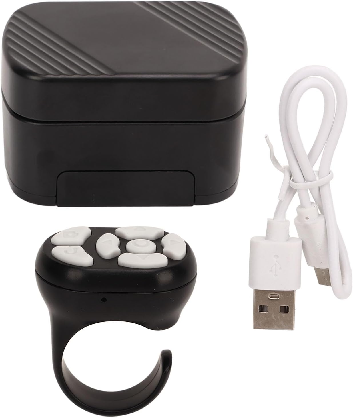 Luqeeg Bluetooth Remote Control App Page Turner, Camera Remote Shutter Selfie Button, Long Distance Control Remote