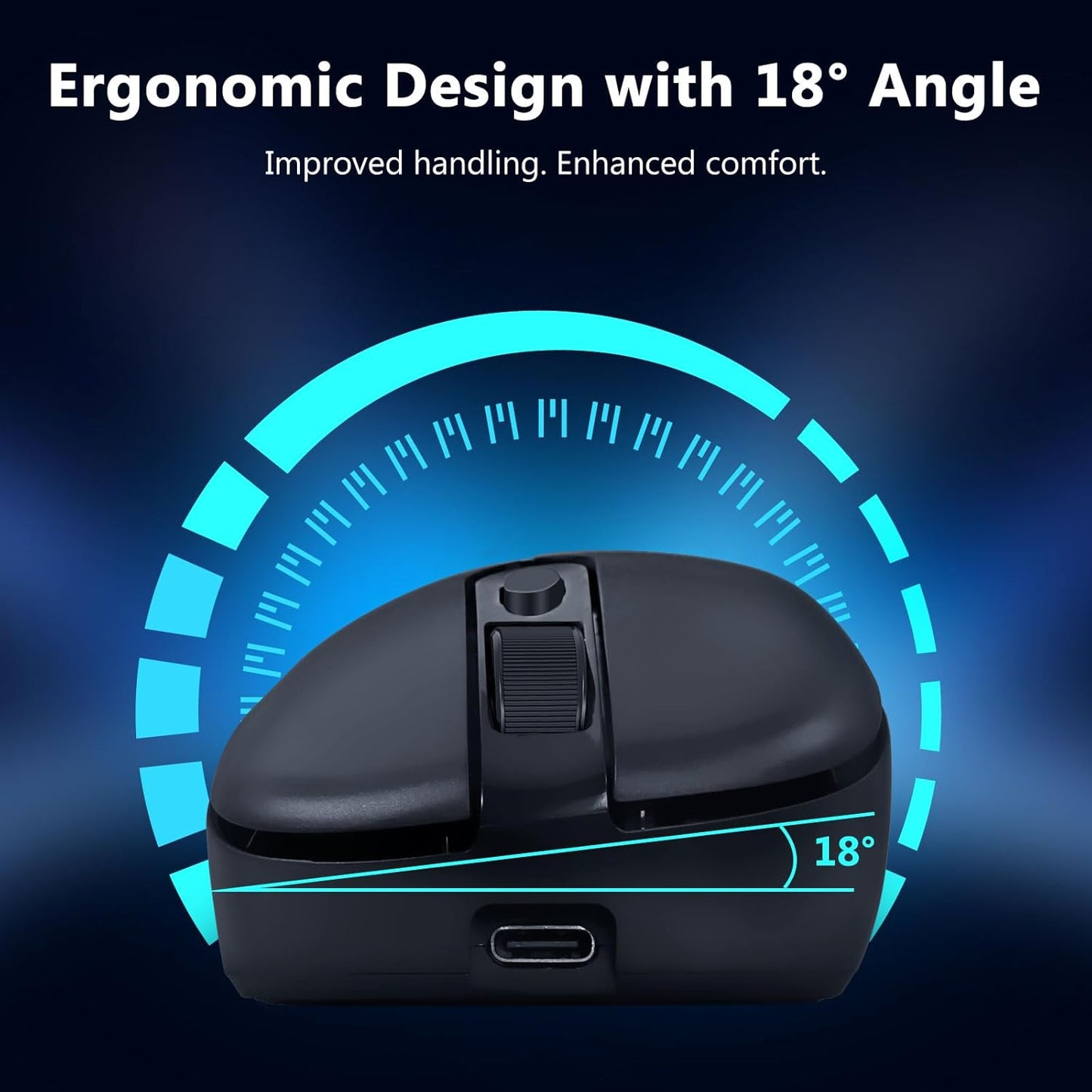 Redragon 58g 12,000 2.4G/Bluetooth/USB-C, PAW3311 75Hr 6 Programmable Wireless Gaming Mouse, Lightweight, DPI, Tri-Mode