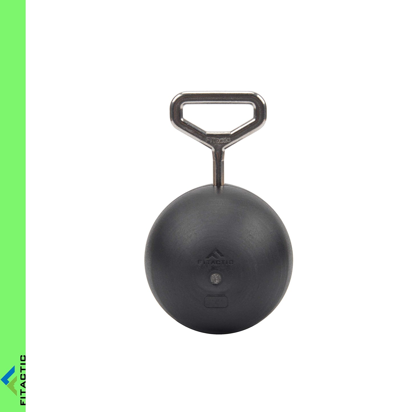 FITactic 3 Inches Rock Climbing Solid Training Cannonball Bomb Power Pull Up Ball Hold Grips for Straps for Finger, Forearm, Biceps, Back Muscles, Sports, Race (2 Balls, Black 3")