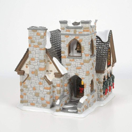 Department 56 Snow Village | Woodlands Family Church Lit Building - 7.48 Inch, Multicolor Decor