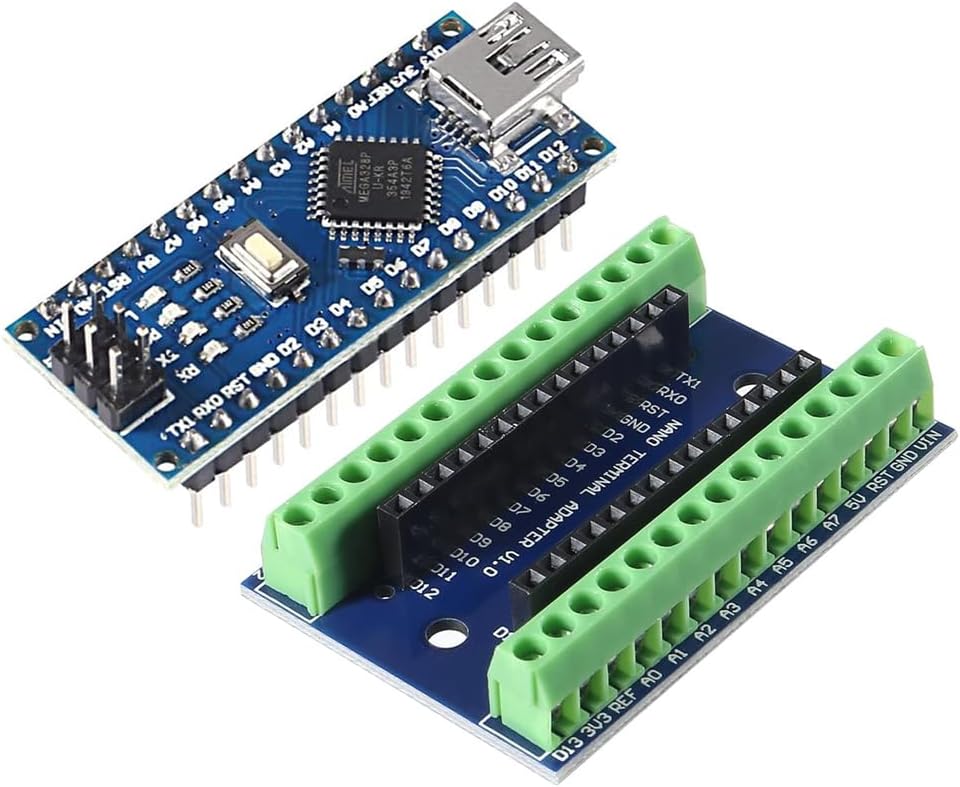 ALMOCN V3.0 ATmega328P 0.96 Inch Mini Nano Module Microcontroller Board with USB Cable Compatible with Arduino + Nano