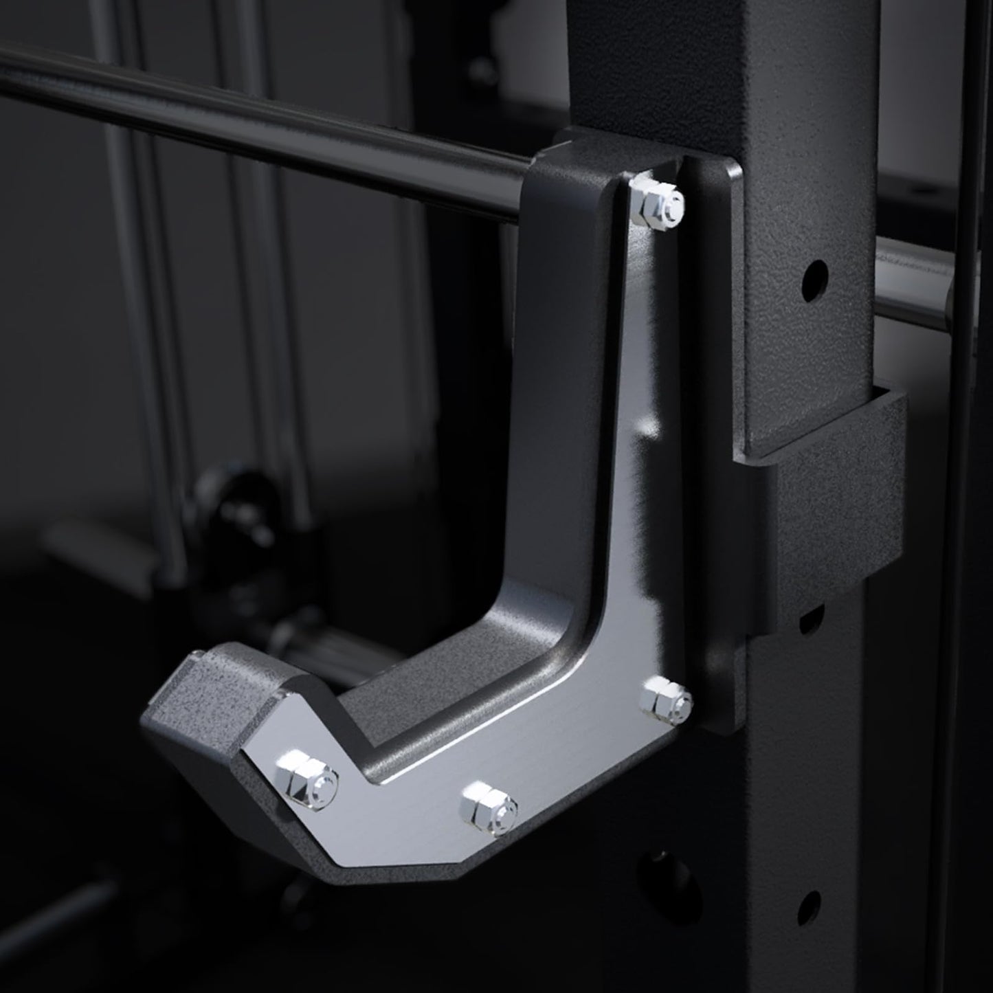 RitFit M2 Smith Machine with with Cable Crossover System, 3D Functional Trainer & Power Cage, 16 Adjustment Holes, 6 Storage Pegs for Full-Body Home Gym(M2-3D Black)
