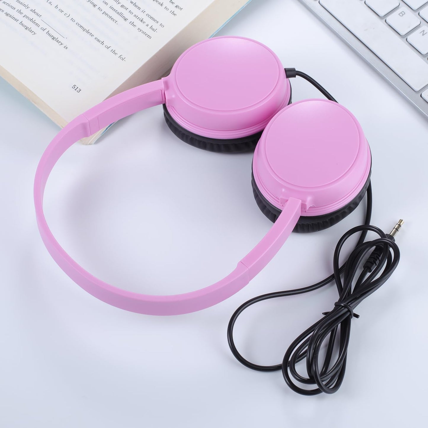 Gaosen 2 Pack Headset, 3.5mm (GS30, 2Mixed) Wired Headphones for Classroom School Kids, Durable Students On-Ear Swivel