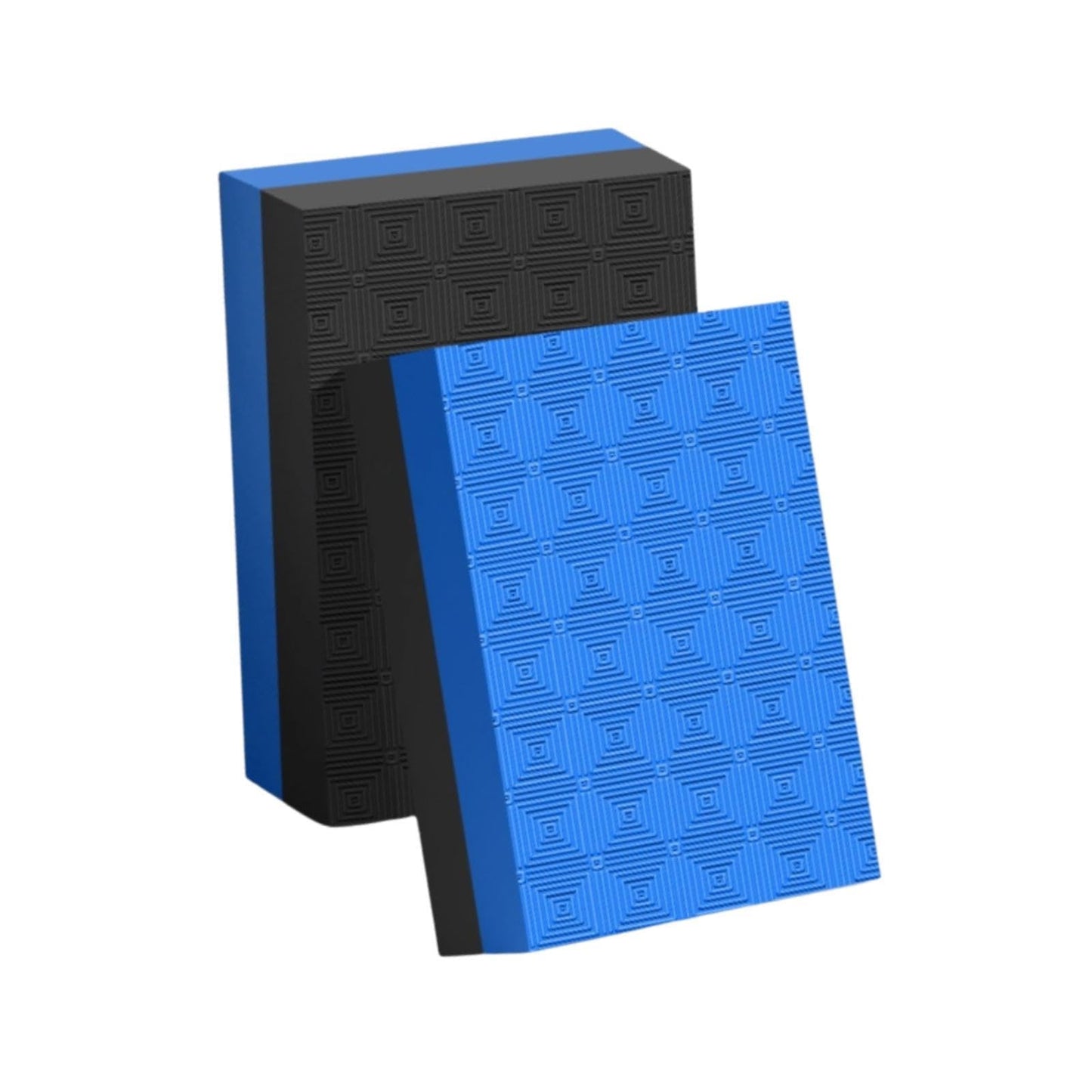 Colaxi Weightlifting Crash Pads for Floor Protection, Deadlift Mat, Weightlifting Crash Mats, Nonslip & Shock Absorbing Silencer Drop Pads for Fitness/Training/Yoga, Black Blue 50x33x4cm