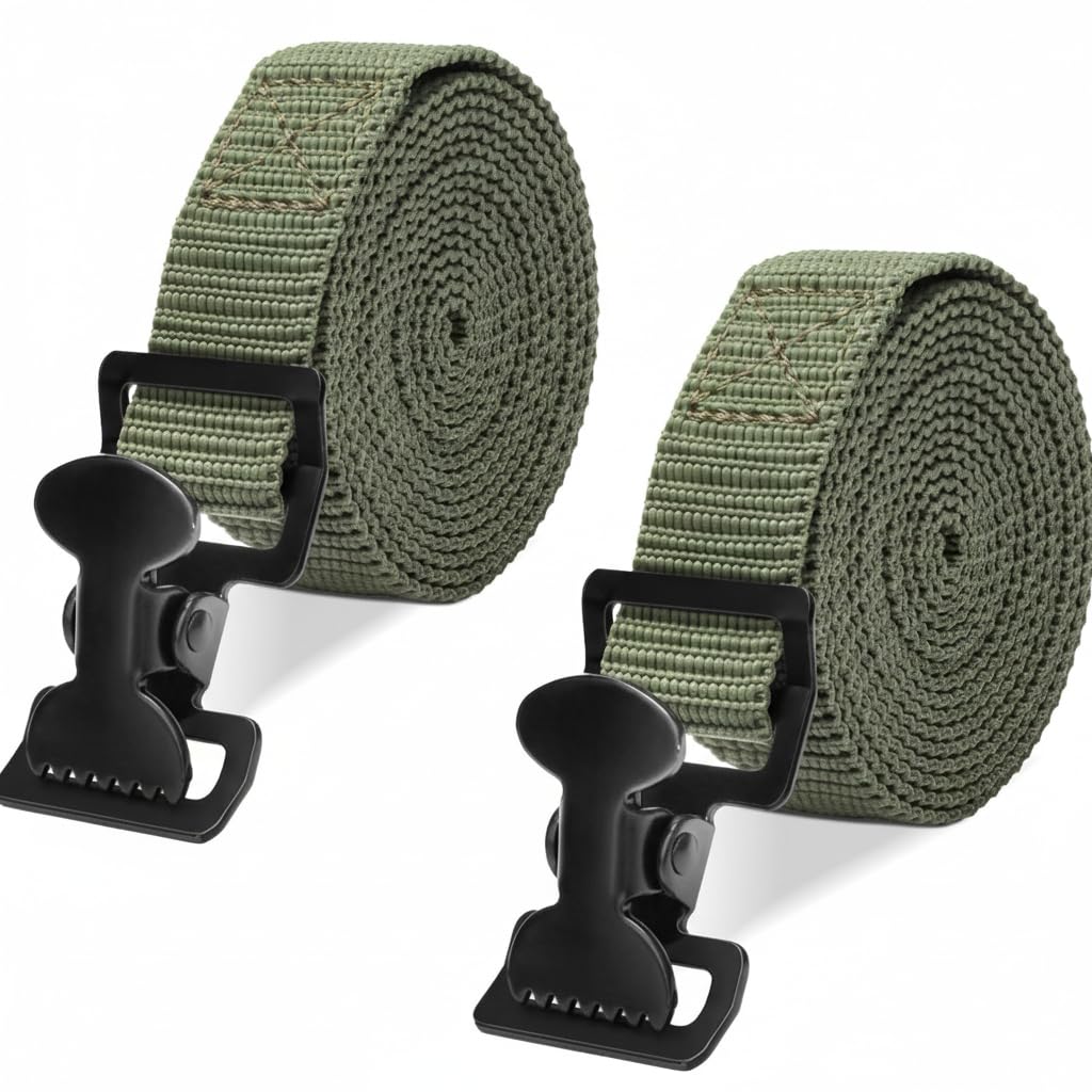 Kahedincy 2 PCS Tree Stand Utility Straps for Summit Viper Climber, Hang On Treestand Stabilizer Strap, Climbing Stand Backpack Straps with Buckle, Deer Hunting Safety Accessories