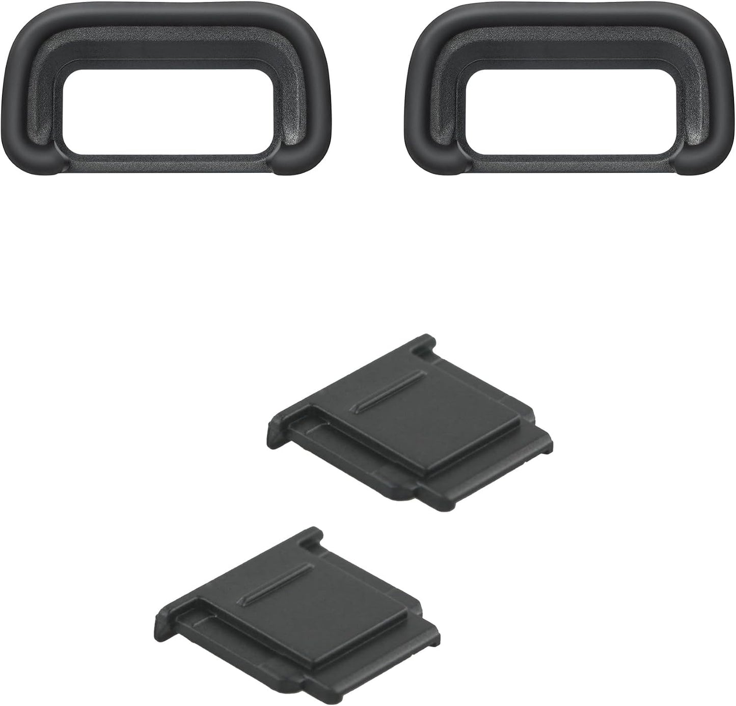 2-Pack FDA-EP20 FA-SHC1M A6700 JJC Eyecup Eyepiece Eye Cup & Hot Shoe Cover Cap for Sony Camera
