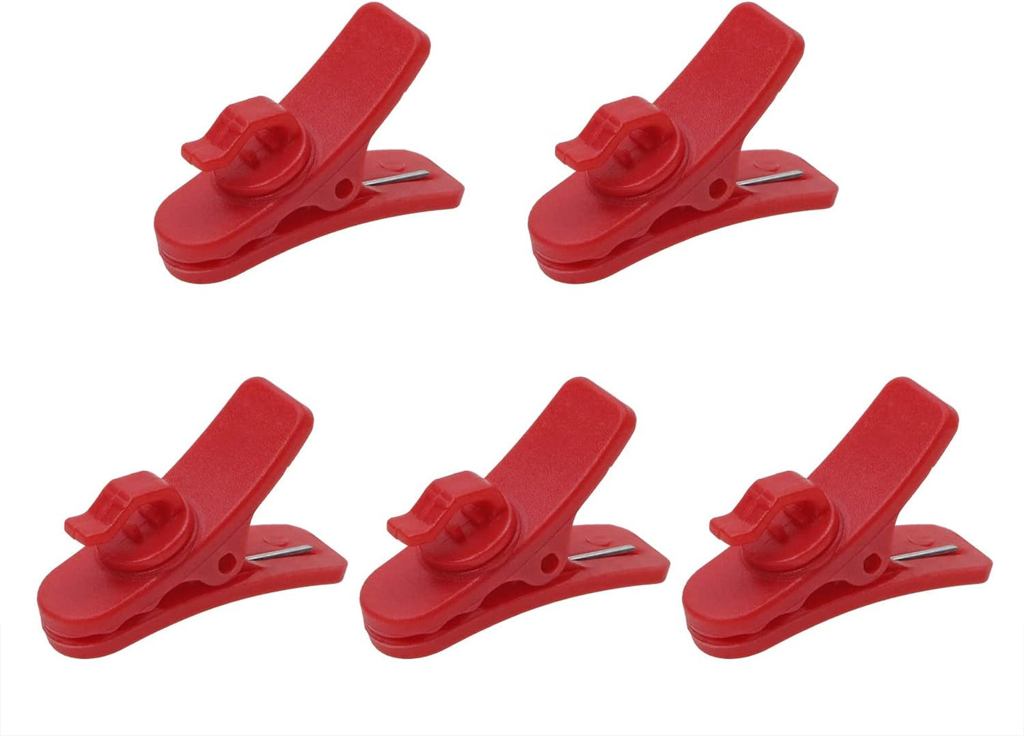 Mini Skater 5Pcs 1in 360 Small Earphone Wire Clip Degree Rotate Headphone Clip Earphone Cable Clothing Clip to Keep