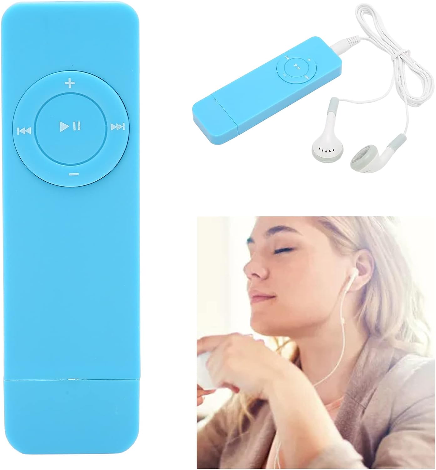 ASHATA 64GB MP3 MP3 Mp3 Player, Portable Digital Lossless Sound Music Player, Portable HiFi Sound Music Player, E Book