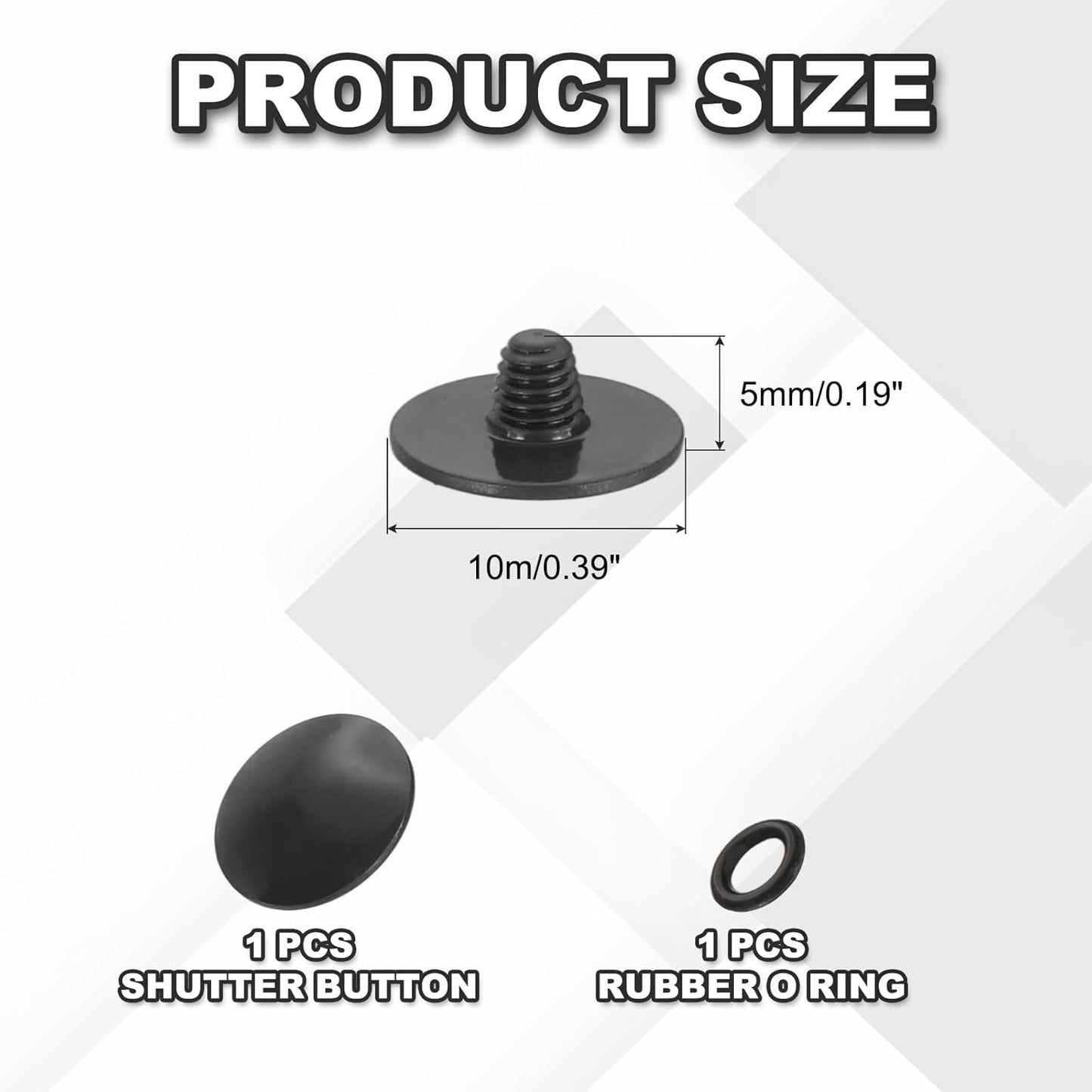 10mm PATIKIL Camera Shutter Button, Convex Surface Shutter Release Button Pure Copper Camera Buttons for Nikon