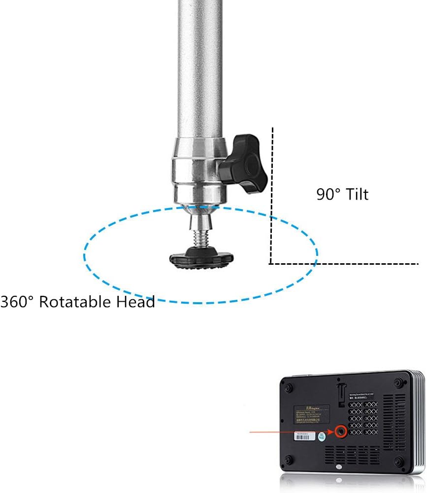 LANTWOO Universal Projector Wall Ceiling Mount Hanger, LCD/DLP Video Projection Mount Bracket Swivels & Tilts for Mini