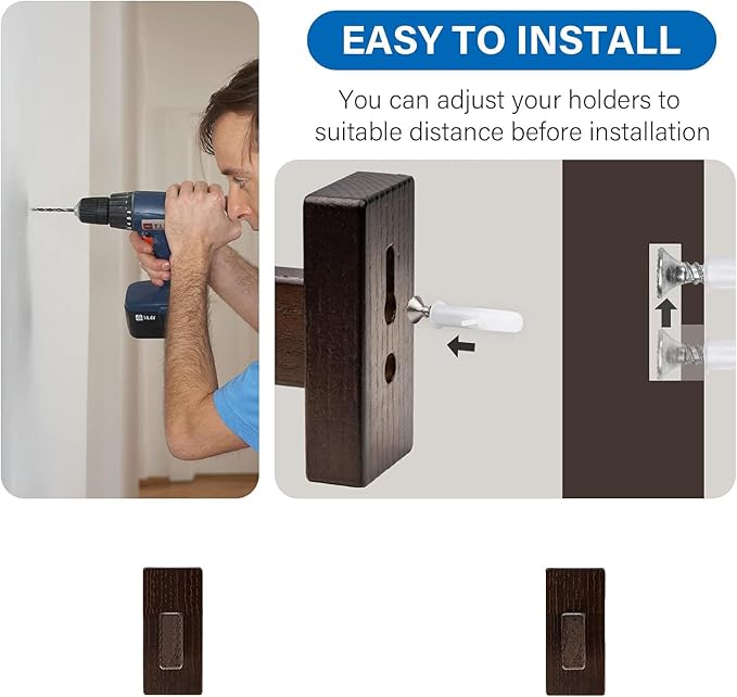Lightsaber Horizontally Display Mount,Lightsaber Wall Mount, Wooden holder horizontally on the wall