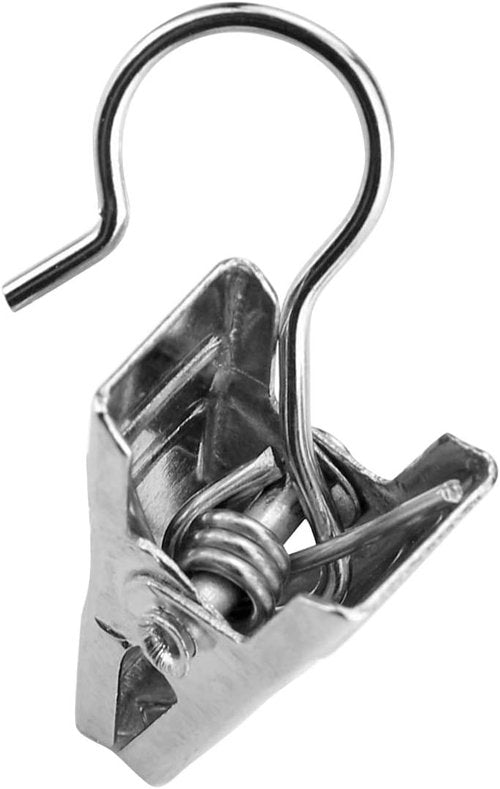 JANYUN Heavy-Duty Metal Curtain Clips - 120 Pack for Photos & Home Decor | Silver Finish