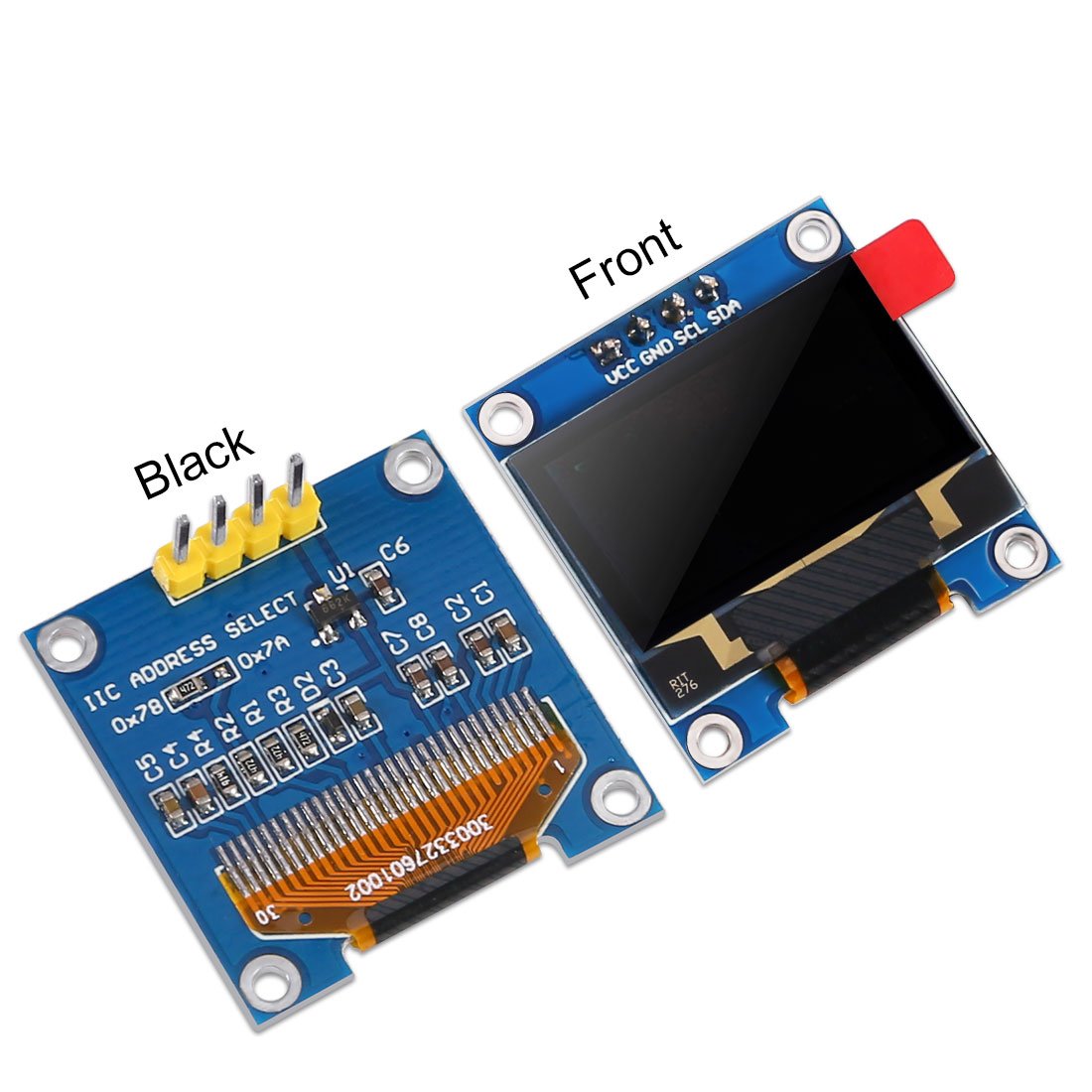 0.96 inch i2c 0.96" 12864 /3.3V-5V 128 64 51 Msp420 Stim32 Dorhea OLED Display Module IIC Serial LCD Screen LED Module