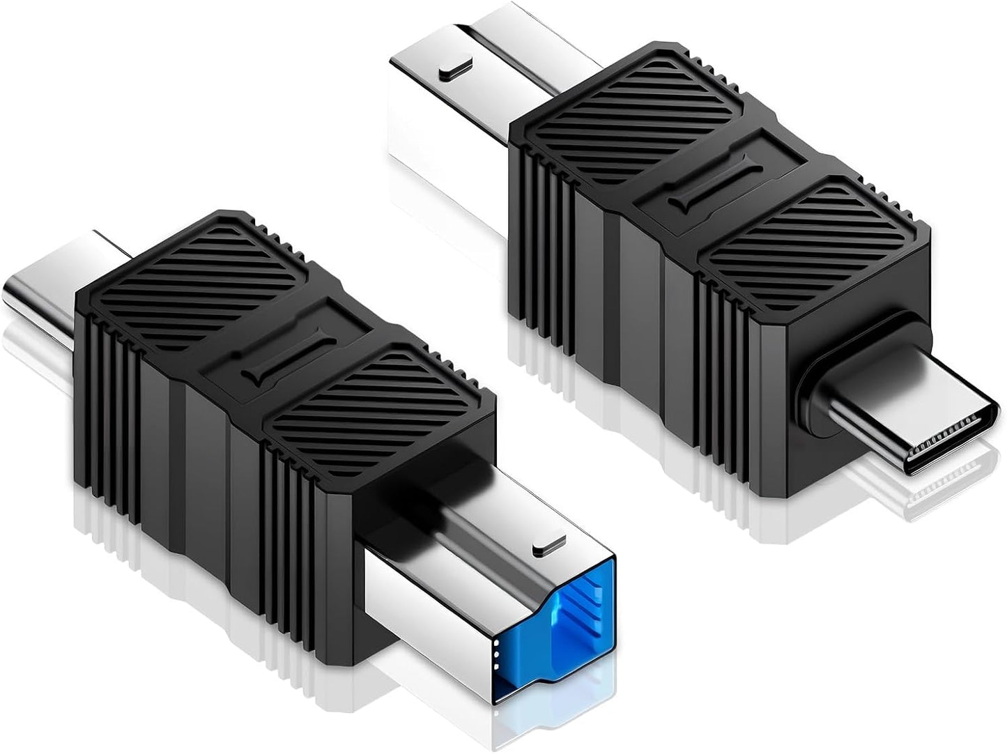 Duttek 2 Pack USB C to USB Type B Converter, USB C Male to Printer Male Adapter for Audio Devices/External Hard
