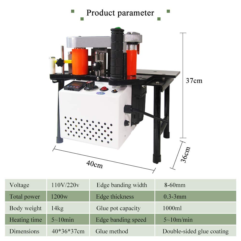 YUCHENGTECH Edge Bander Banding Machine + Hot Melt Glue (11 Lb)