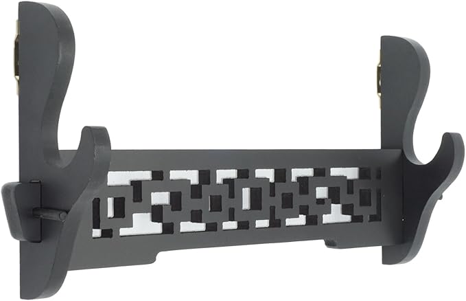 Eforlife Sword Holder Wall Mount Samurai Sword Katana Wakizashi Display Holder Stand Bracket Hanger 1-Tier