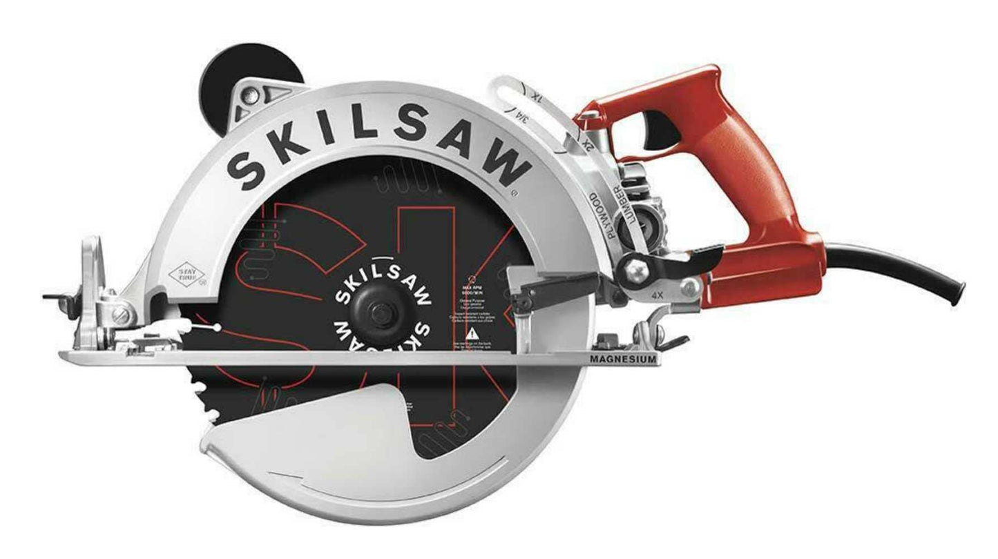 P.T.S. Power Circular Saw Sawsquatch - Helical Worm Drive, Corded Electric - 10-1/4 In.
