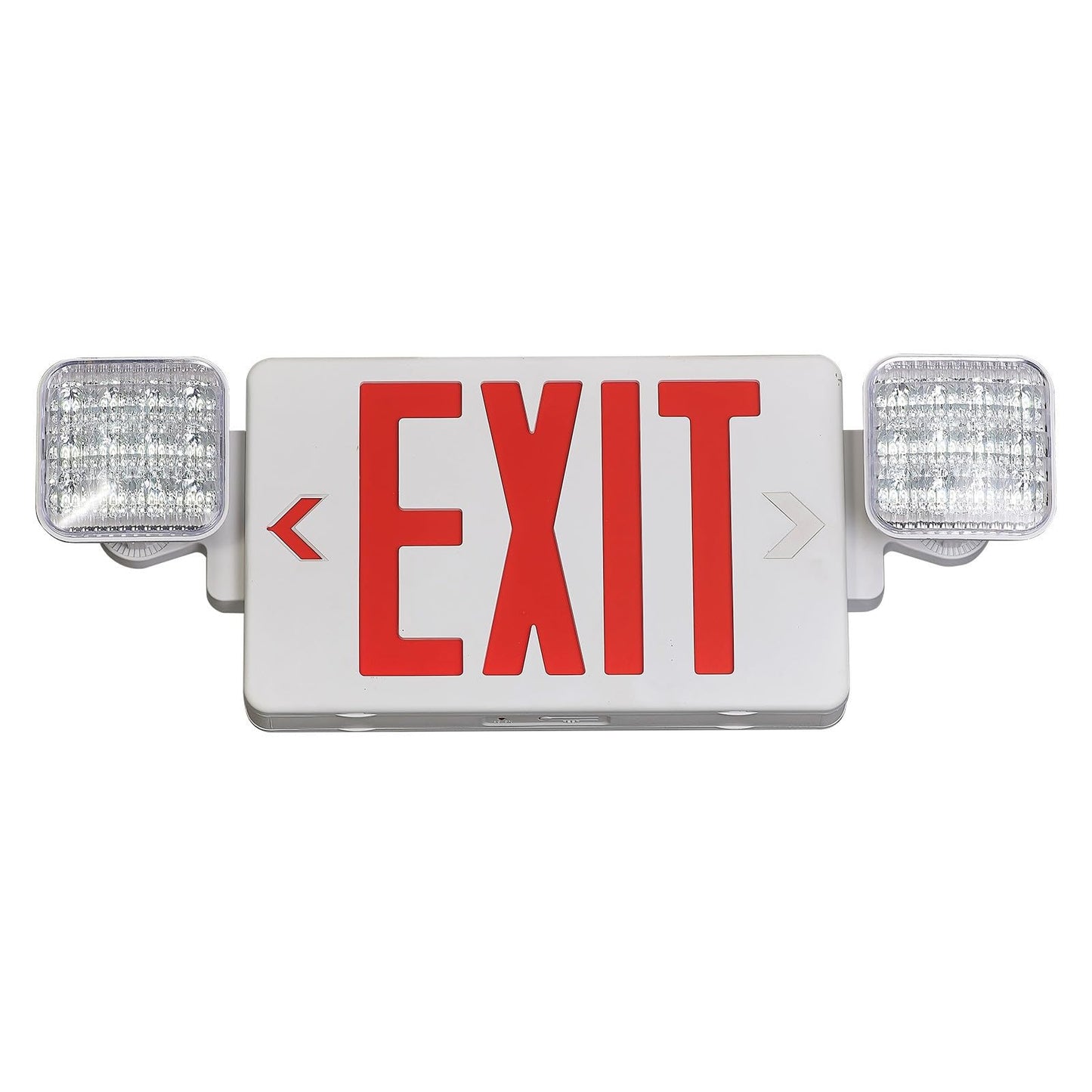 GZRUIYANG Exit Sign with Emergency Lights Red, LED Emergency Exit Light with Battery Backup, UL 924 Certified, AC 120/277V, Commercial Emergency Lights Combo for Business - 1 Pack