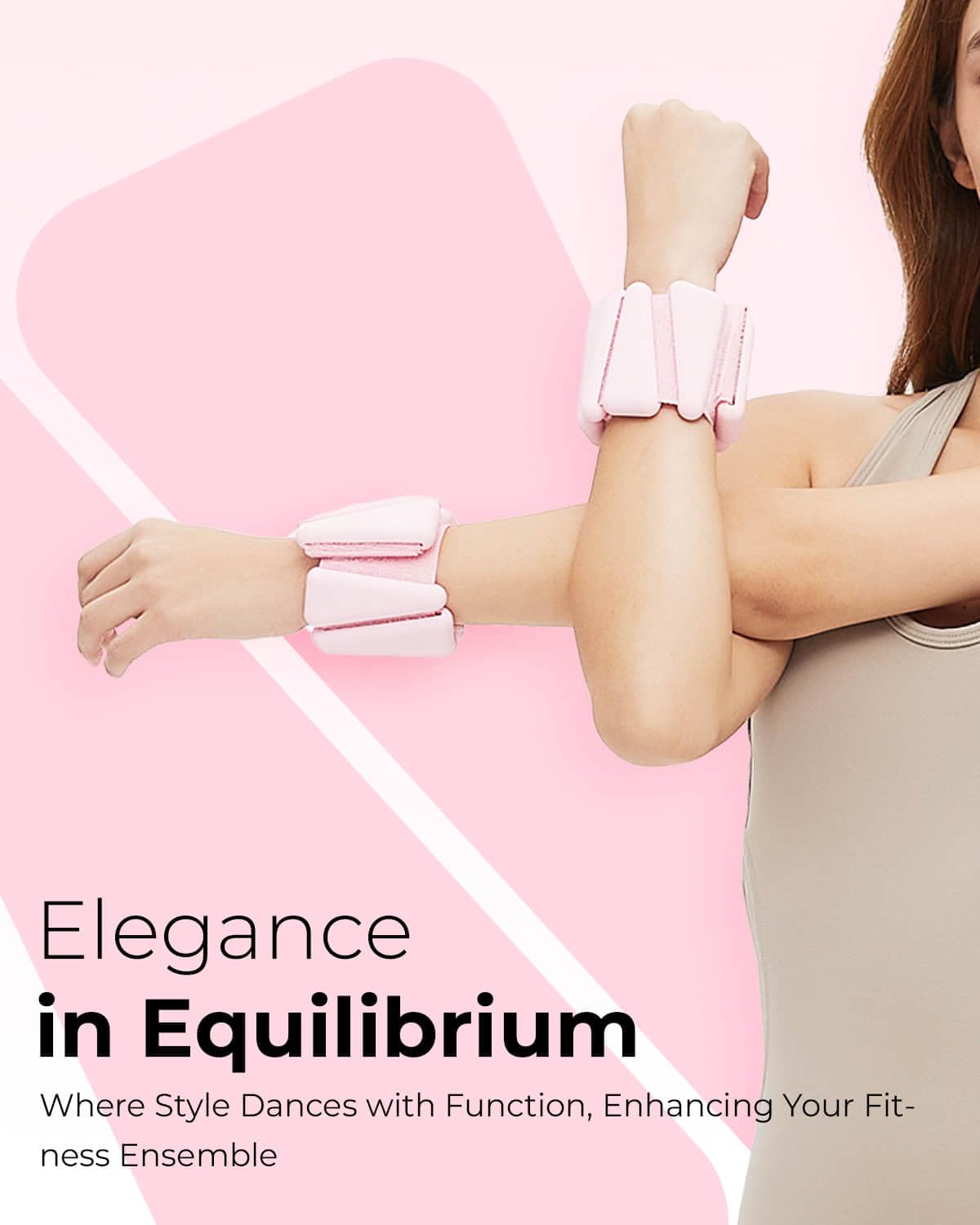 kure.fit Pilates Weight | Wrist & Ankle Weights for Women | Weighted Bangles | 1LB Set of 2