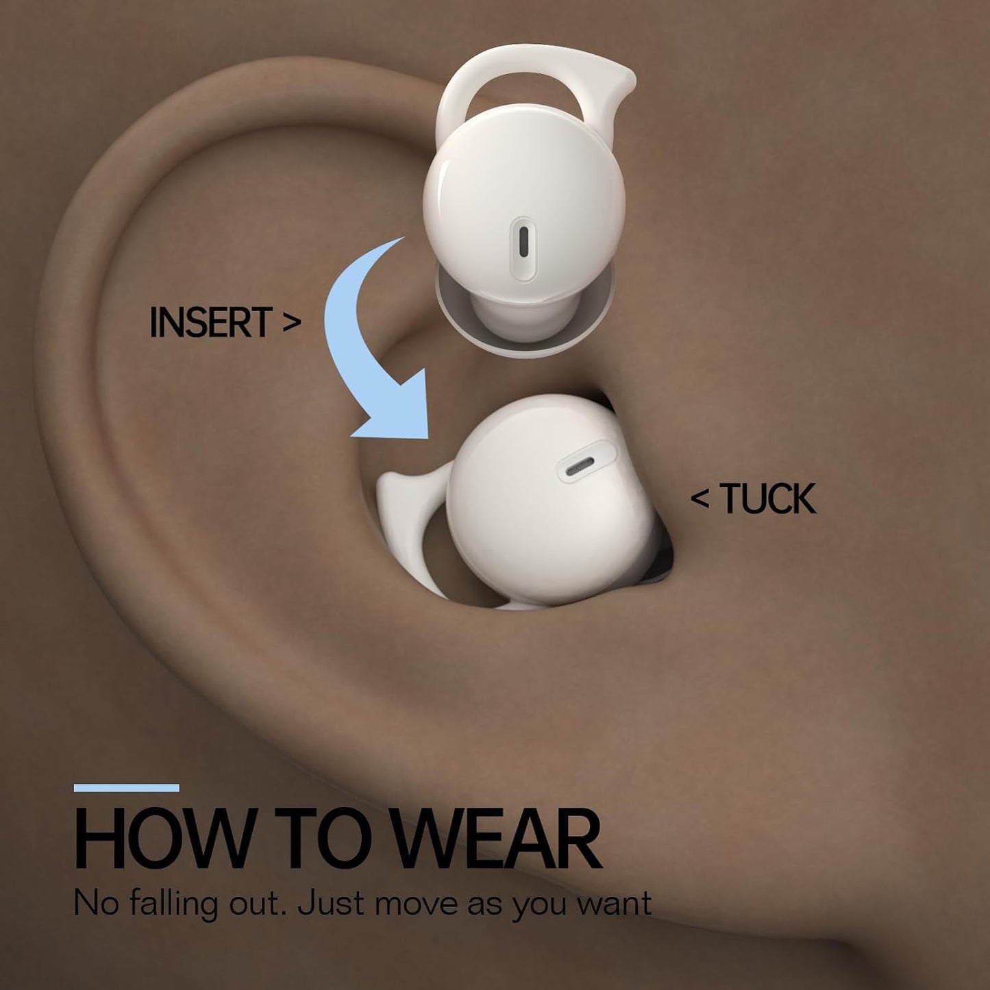 5.3 Invisible Sleep Headphones,Sleep Earbuds for Side Sleepers,Small Sleeping Earphones Comfortable Noise Blocking
