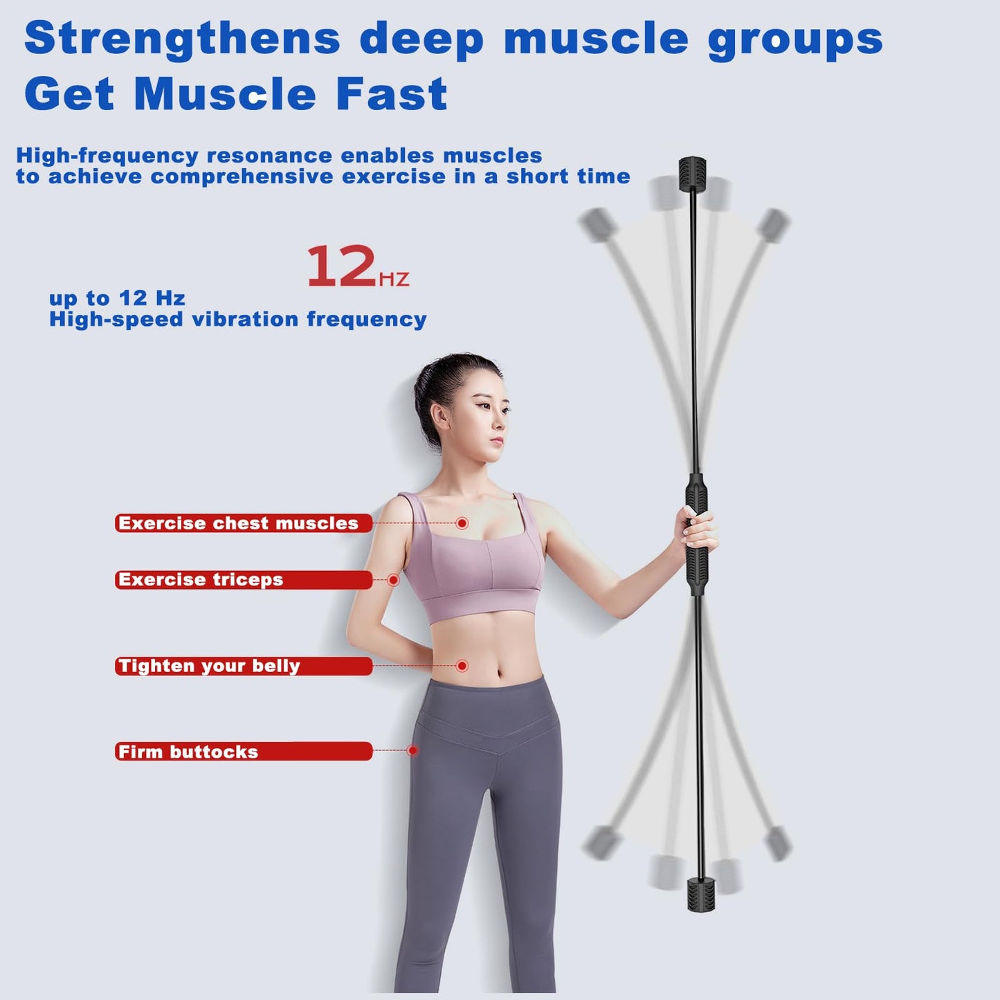 Yoga Starter Sets Elastic Fitness Bar Flexi Bar Resistance Band Bar Shoulder Tube Elastic Bar Elastic Exercise Bar Elastic Fitness Exercise Bar Elastic Bar Fitness Bar Training Fitness (Black)