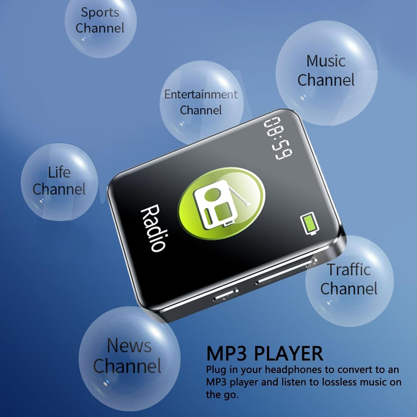 Sanpyl MP3 (16GB) Voice Recorder, Player, Voice Recording Device, Activated Recording Device, Activated Noise