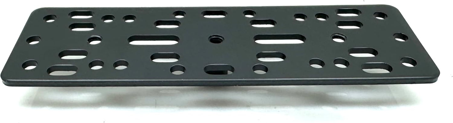 ChargerCity 2 4 Universal Metal Alloy Bracket Plate for Ham CB Radio Garmin GPS Fish Finder Vehicle Mounting Plate