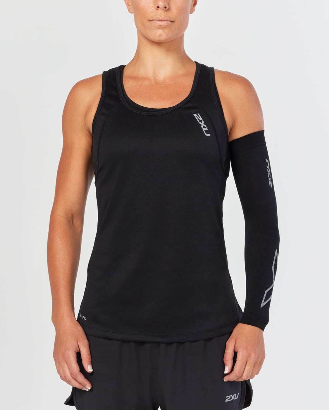 2XU Compression Flex Arm Sleeve - Small - Black/Grey