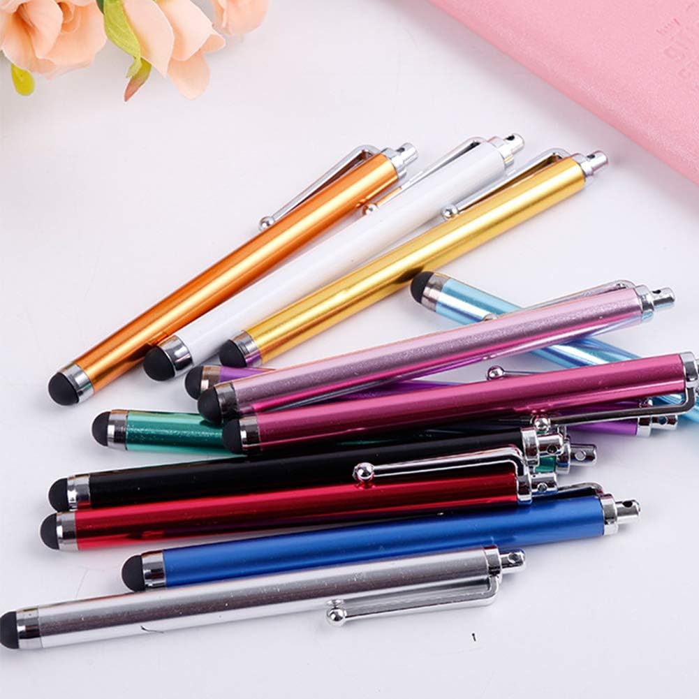 Bibabala 10PCS Touch Screen Round Clip Design, Pc Stylus Pen Phone Capacitive Portable,for Tablets Smartphone&All Touch