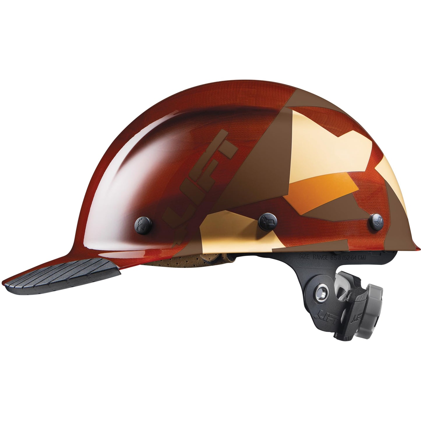 LIFT SAFETY Dax Fiber Resin Cap Brim | 6 Point Suspension for Comfort & Impact Protection | Desert Camo Gloss