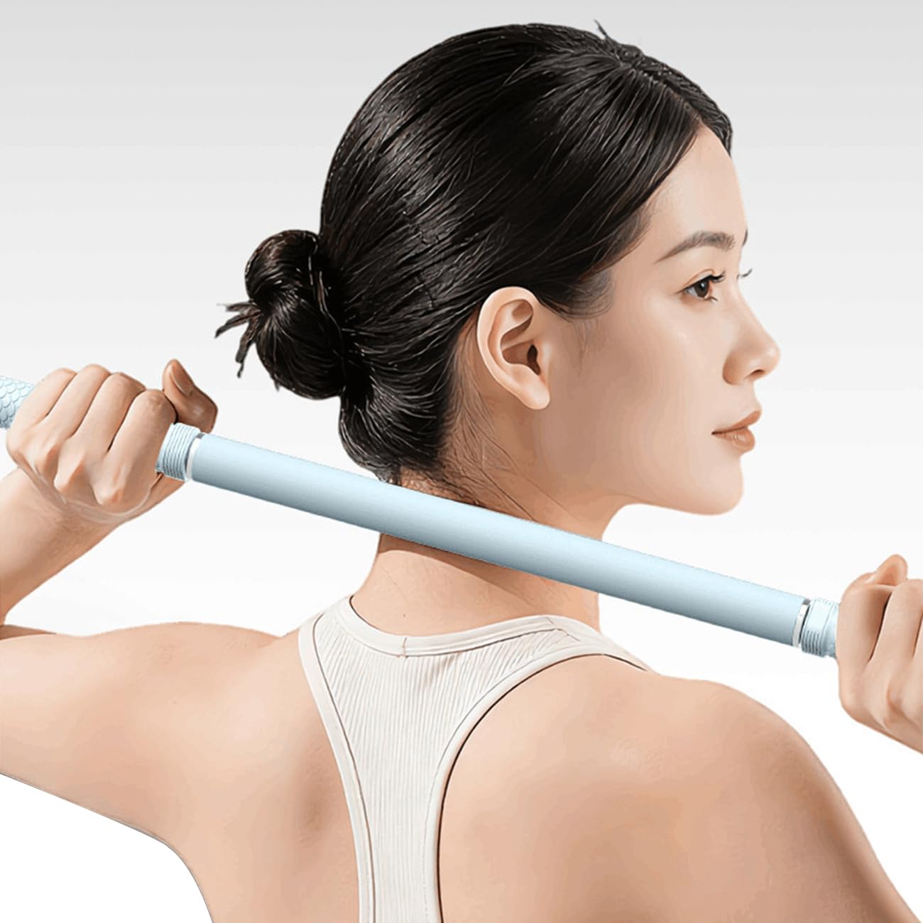 Muscle Roller Stick - Massage Roller for Myofascial Release & Deep Tissue Massage for Legs, Back, Shoulders - Relieve Soreness & Improve Recovery Baby Blue