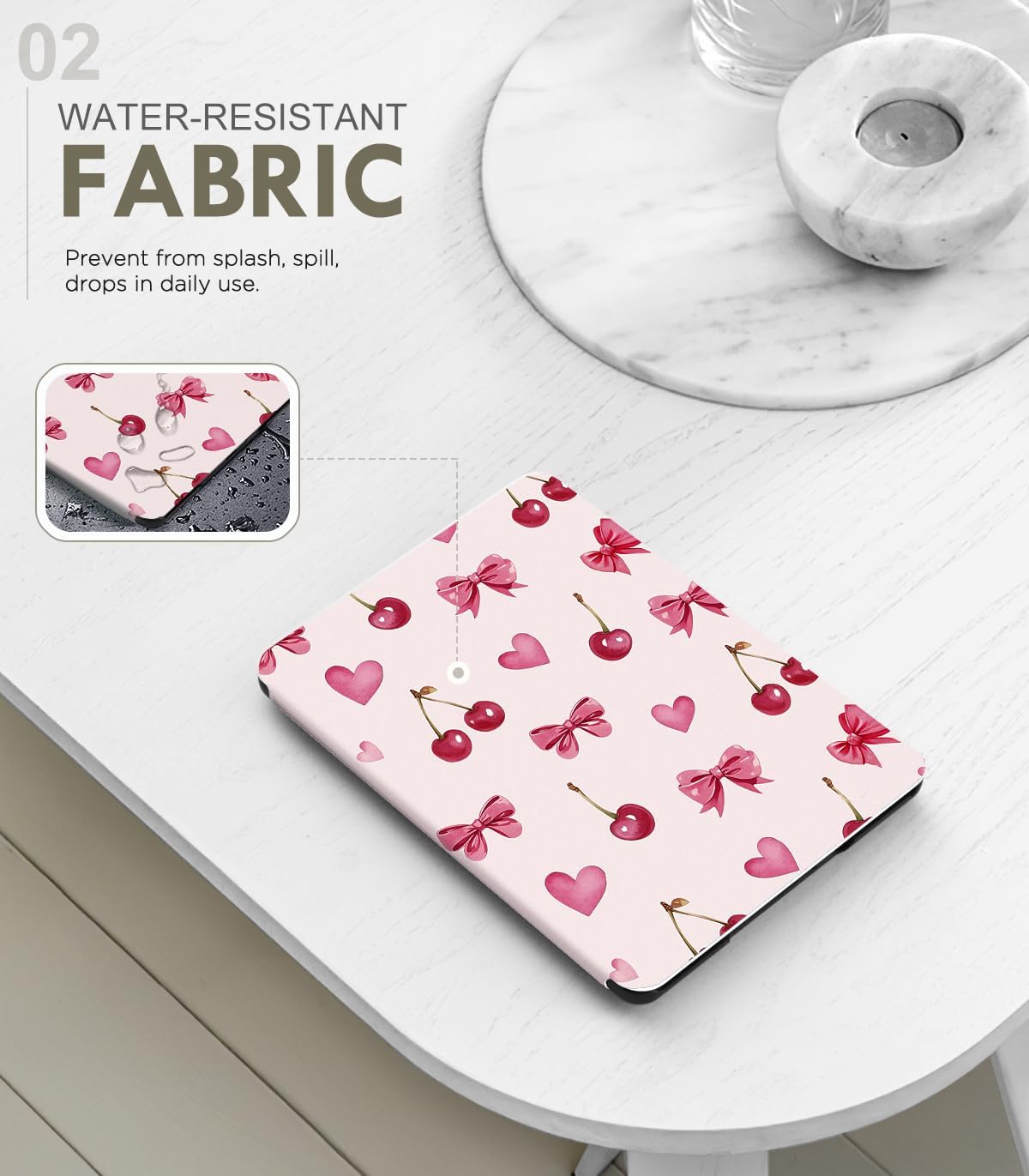 MoKo 7" 2024, Case for All-new Ebook Readers Lightweight PU Protective Shell Cover with Auto Wake/Sleep for E-Reader