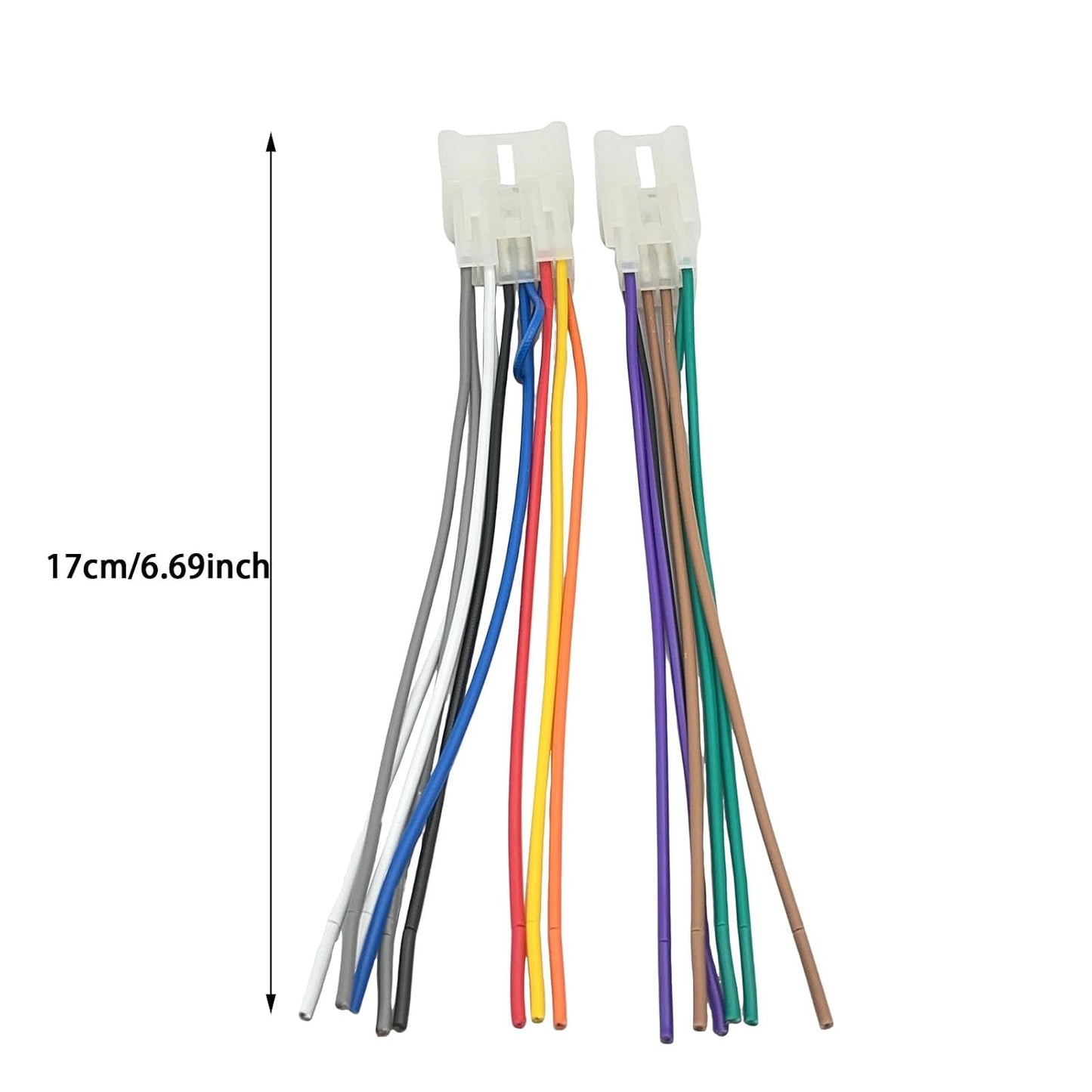 Bstenky 4 #70-1761 Radio Wiring Harness Adapter Connector Plug Aftermarket Stereo Install Kit Compatiable with Camry