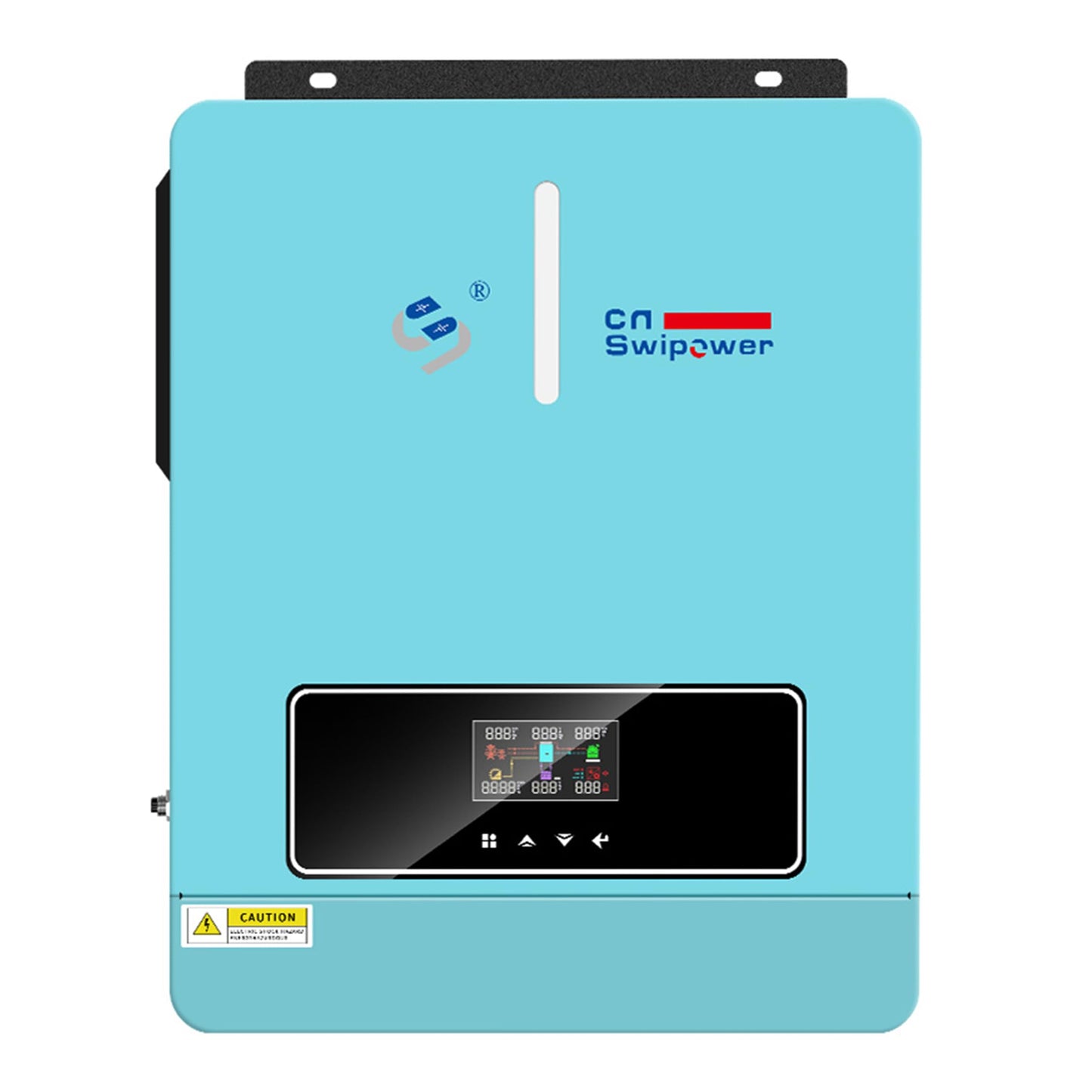 Xijia 3600W Hybrid Solar Inverter，24VDC to 120VAC Power Converter with 120A MPPT Solar Charging Controller，Battery-Less Operation Pure Sine Wave Inverter for Home, RVs and Off-Grid Cabin