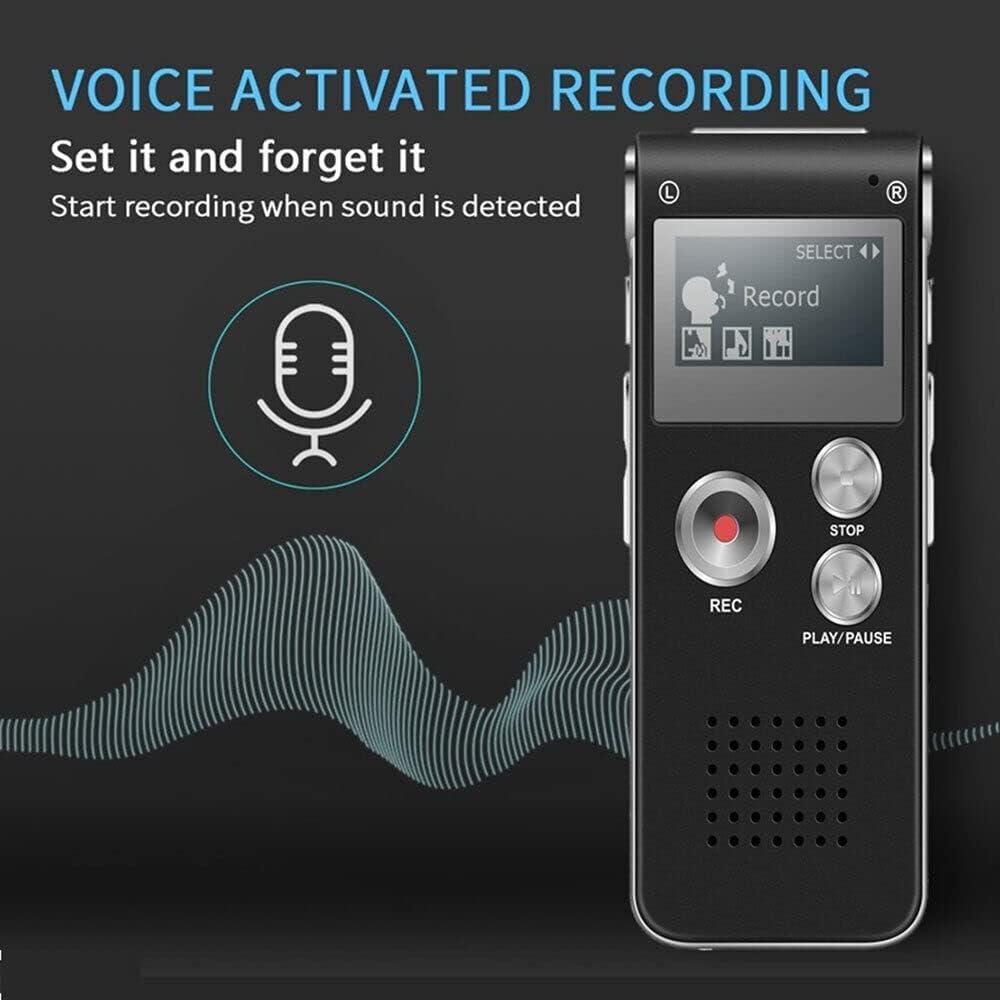 TEAMWILL 8GB Paranormal Ghost Hunting Equipment Digital EVP Voice Activated Recorder USB