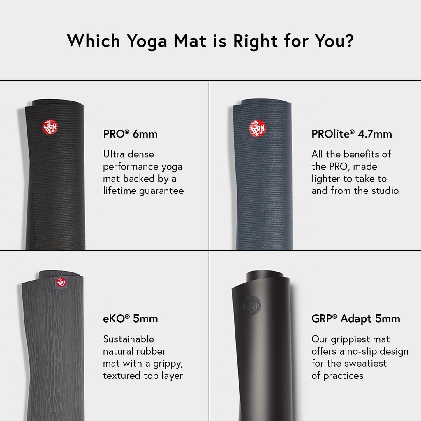 Manduka eKOLite Yoga Mat 71" - 4mm | Natural Rubber | Eco-Friendly | Soft Textured Surface | Natural Next-to-Skin Feel | 71 x 24 inches | Acai Midnight