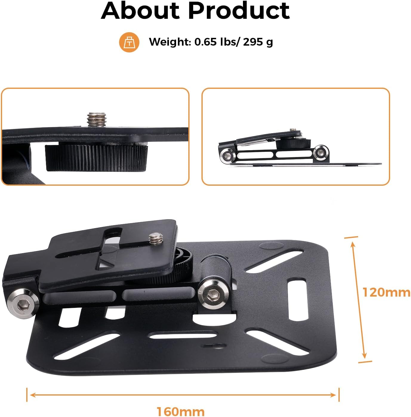 KOGATA Setup 180-Degree 295g Project Mount, Mini Projector Stand, Ultra-Compact Folding Stand Easy with Rotation,Mini