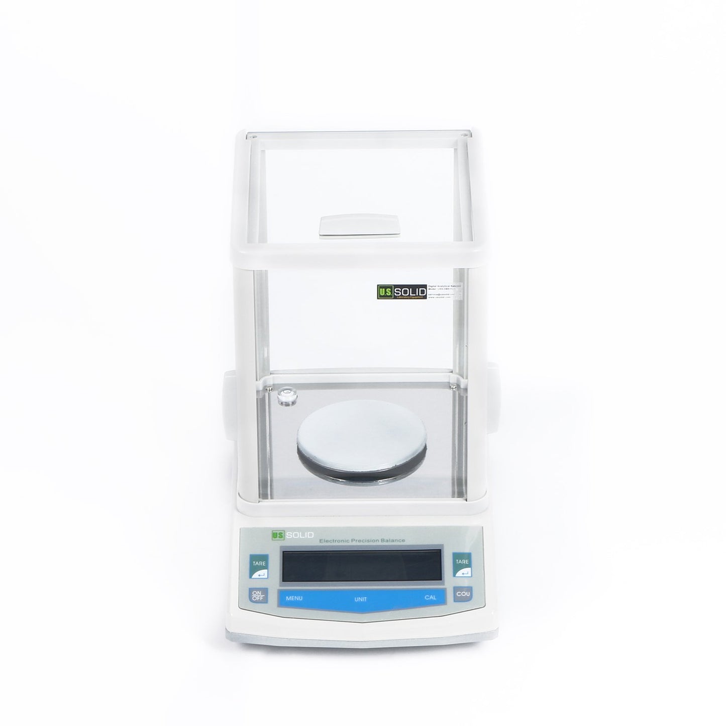 U.S. Solid Analytical Balance, 100g x 0.001g/1mg High Precision Lab Scale, Digital Balance - 5 Weighing Units, Glass Draftshield, RS232 Interface & Piece Counting, 200g Calibration Weight