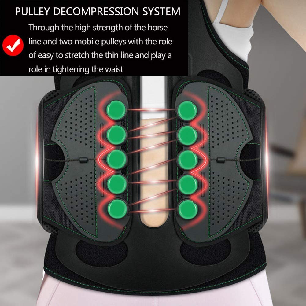 TODDOBRA TLSO Thoracic Full Back Brace for Men Women for Kyphosis, Post Op Recovery, Compression Fractures, Scoliosis, DDD, Herniated Discs, Adjustable Thoracic Lumbar Spine Support(Size M)
