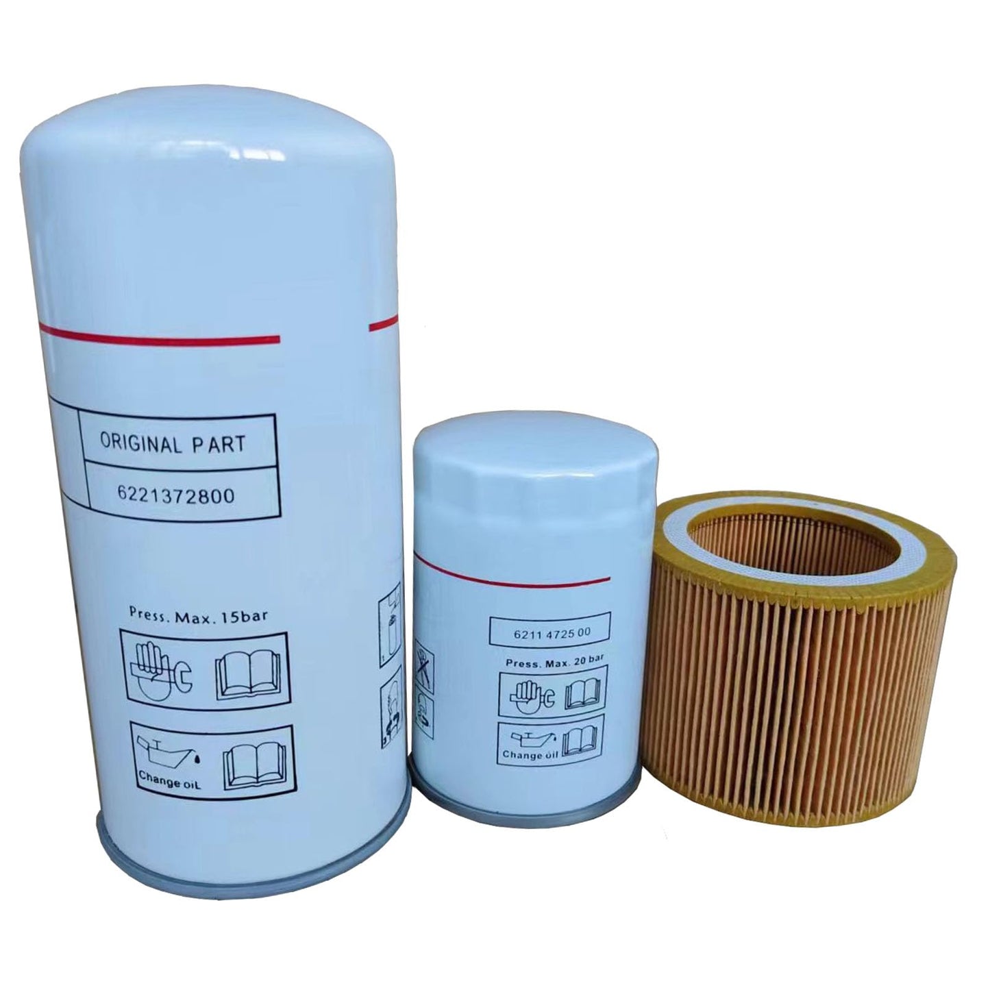 6221372800 oil separation 6211472500 oil filter 6211473900 air filter BSTOAIR kit, compatible with air compressor replacement parts