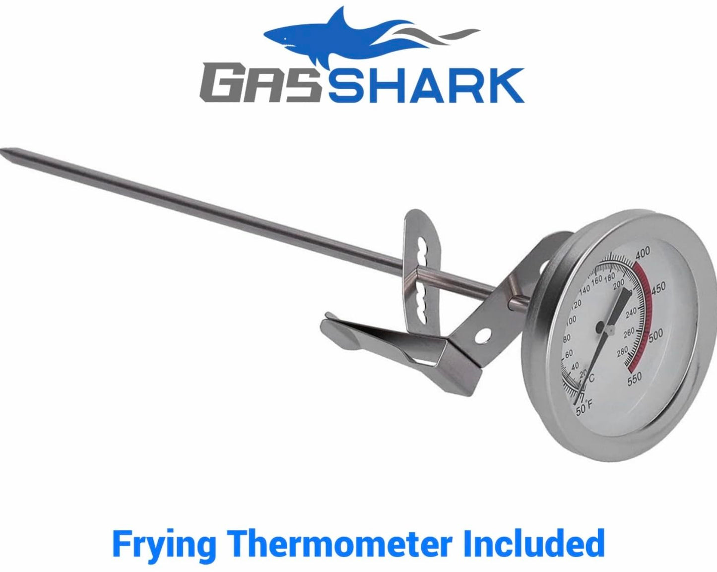 Deep Fryer Cart | 3 Gallon Single Tank | 2 Frying Baskets | 2 Pan Steam Table | Portable 4 Wheel | Stainless Steel | Frying Thermometer | Outdoor Propane Fryer for Chicken, Fish, & More