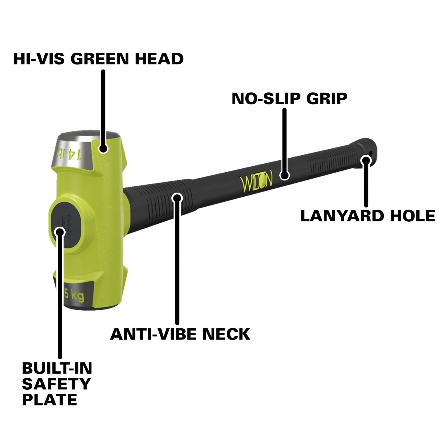 Wilton B.A.S.H 30" Sledge Hammer, 14 Lb Head (21430)