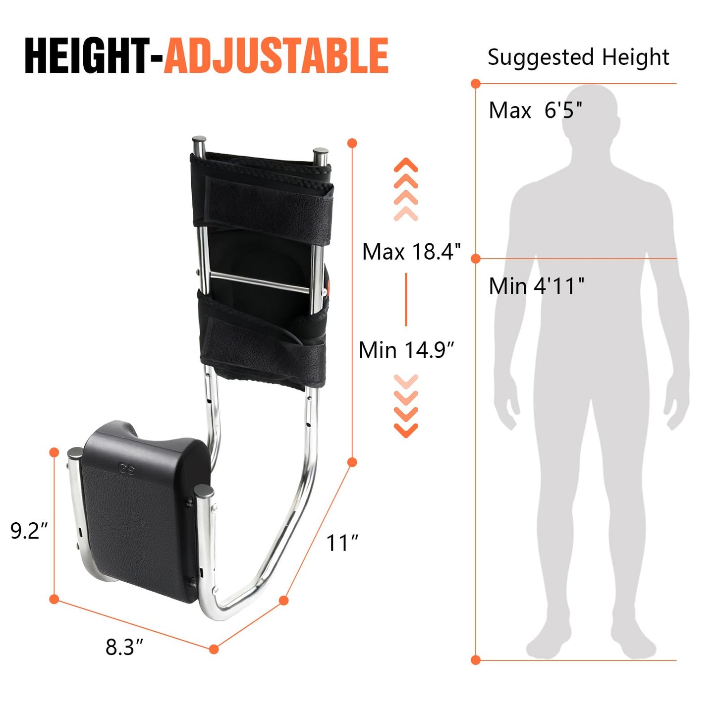 Knee Pads for Work With Seat,Upgraded Adjustable&Detachable Ergonomic Knee Seat,Kneeler Seat for Gardening,Farms,Construction,Tiling Flooring and Cleaning for Men Women,Optimal Knee Protection,Ankle Support