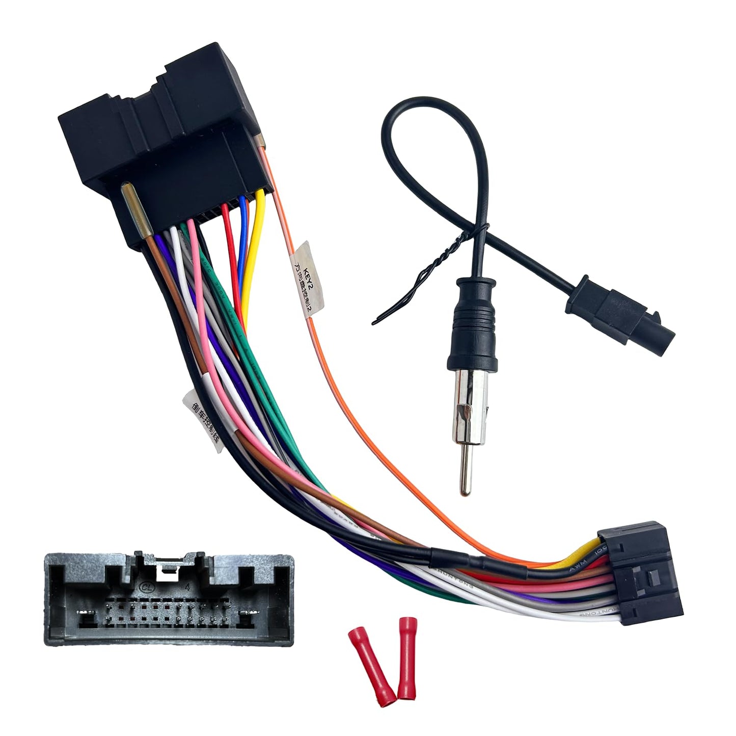 16Pin 2011-2020 16Pin F150 250 350 450 550 ISO Aftermarket Radio Harness Adapter for Ford with Radio Antenna Adapter