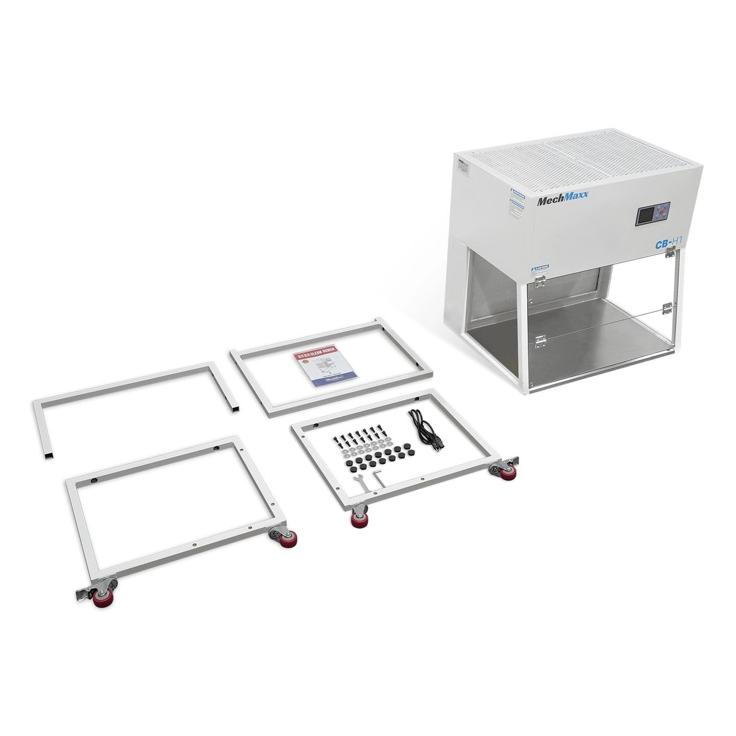 MechMaxx 33.9'' Wide Horizontal Laminar Flow Clean Bench with HEPA Filtration & UV Sterilization, ISO Class 5, CB-H1
